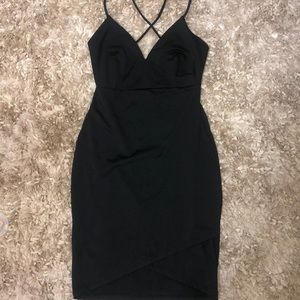 Black mini dress